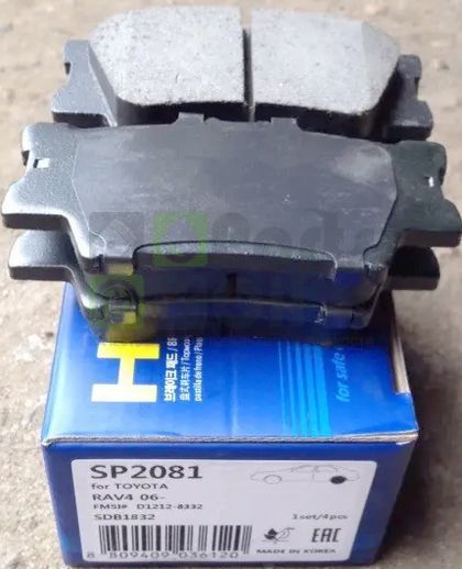 Тормозные колодки Sangsin Hi-Q задние для Toyota RAV4 III XA30 2005-2013. Артикул SP2081