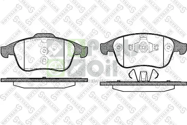 Тормозные колодки Stellox передние для Renault Laguna III 2007-2015. Артикул 002 002-SX