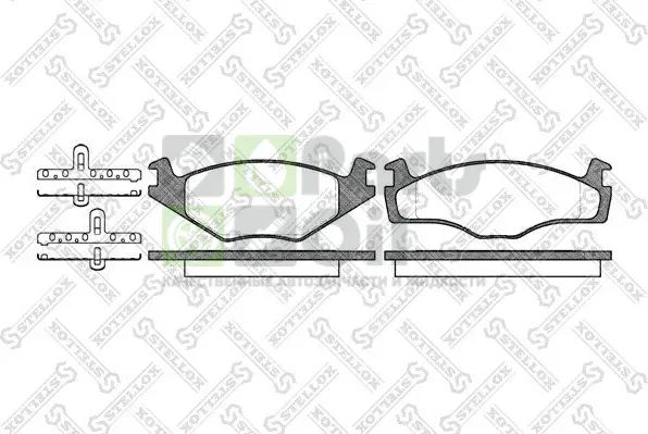 Тормозные колодки Stellox передние для Volkswagen Jetta I 1982-1984. Артикул 182 000-SX
