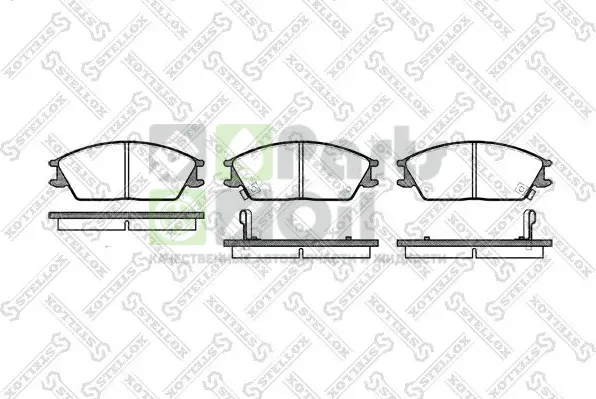 Тормозные колодки Stellox передние для Honda Accord II 1983-1985. Артикул 235 002-SX