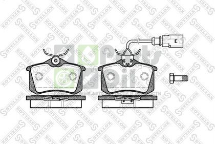 Тормозные колодки Stellox задние для Volkswagen Polo IV 2001-2009. Артикул 274 051B-SX