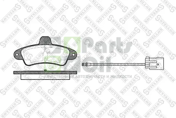 Тормозные колодки Stellox задние для Ford Mondeo II 1996-2000. Артикул 444 002-SX