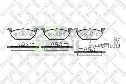 Тормозные колодки Stellox передние для Volkswagen Golf IV 1997-2006. Артикул 644 021B-SX