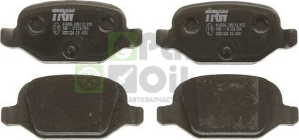Тормозные колодки TRW COTEC задние для Fiat 500 II 2007-2024. Артикул GDB1384