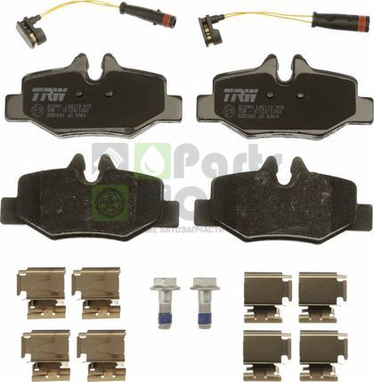 Тормозные колодки TRW COTEC задние для Mercedes-Benz Vito II W639 2003-2014. Артикул GDB1601