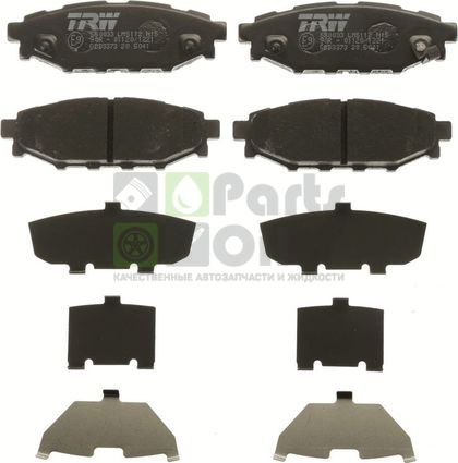 Тормозные колодки TRW COTEC задние для Subaru Forester V 2018-2024. Артикул GDB3373