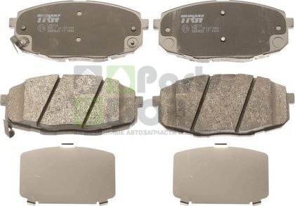 Тормозные колодки TRW передние для Kia Cerato III 2013-2024. Артикул GDB3523