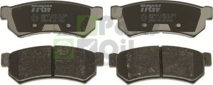 Тормозные колодки TRW COTEC задние для Chevrolet Lacetti 2005-2013. Артикул GDB4178