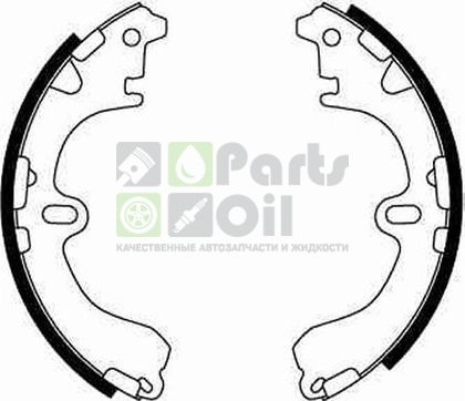 Тормозные колодки TRW задние для Toyota Sprinter Carib III 1995-2001. Артикул GS8291