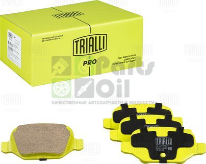 Тормозные колодки Trialli Керамика задние для Fiat 500 II 2007-2024. Артикул PF 0171CR