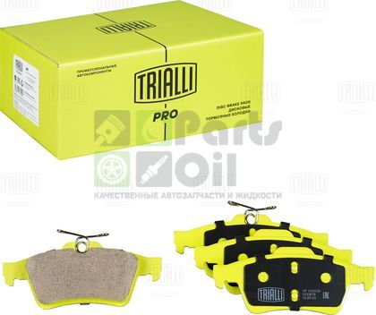 Тормозные колодки Trialli Керамика задние для Ford Focus III 2010-2019. Артикул PF 1072CR
