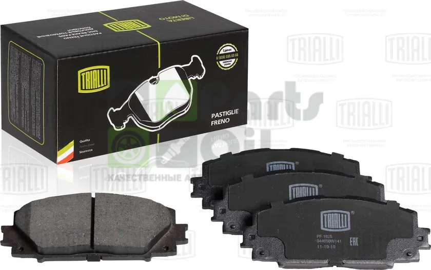 Тормозные колодки Trialli передние для Toyota Prius III 2011-2015. Артикул PF 1925