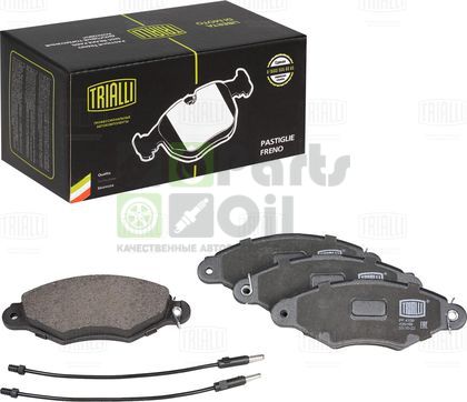 Тормозные колодки Trialli Low-Metallic передние для Nissan Kubistar X76 2003-2024. Артикул PF 4159