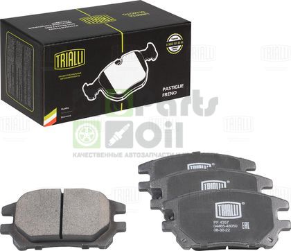 Тормозные колодки Trialli Low-Metallic передние для Lexus RX I 1998-2003. Артикул PF 4357