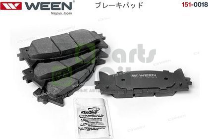 Тормозные колодки WEEN передние для Toyota Camry 40 V40, XV40 2006-2014. Артикул 151-0018