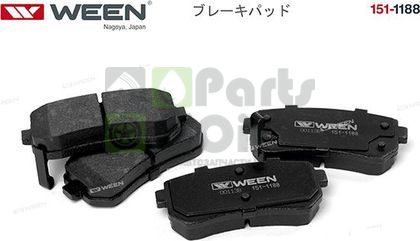 Тормозные колодки WEEN задние для Hyundai Accent III 2005-2010. Артикул 151-1188