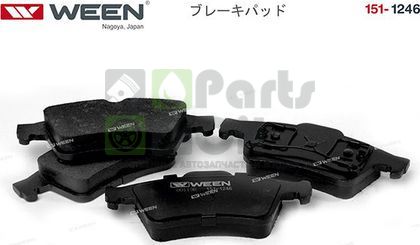 Тормозные колодки WEEN задние для Renault Megane II 2004-2008. Артикул 151-1246