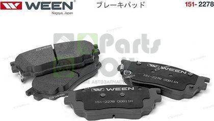 Тормозные колодки WEEN передние для Mazda 6 II GH 2007-2013. Артикул 151-2278