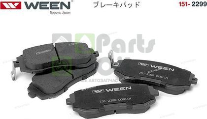Тормозные колодки WEEN передние для Subaru Forester II 2002-2008. Артикул 151-2299