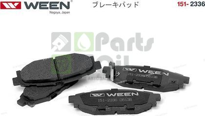 Тормозные колодки WEEN задние для Subaru Forester III 2008-2013. Артикул 151-2336