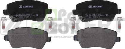 Тормозные колодки Zekkert передние для Suzuki Splash I 2008-2015. Артикул BS-1248