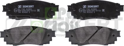 Тормозные колодки Zekkert передниезадние для Toyota Camry 70 V70, XV70 2017-2024. Артикул BS-1708