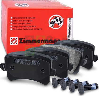 Тормозные колодки Zimmermann задние для Audi A6 III C6 2004-2011. Артикул 24483.170.1