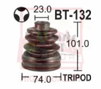 Пыльник шрус внутренний 23.5x93x78 комплект без смазки Asva ASBT-INSL