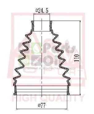Пыльник шрус комплект без смазки ob ceed 2006-> asva Asva ASBT-KCD