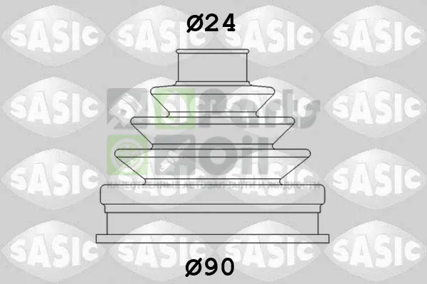 Пыльник ШРУС, комплект Sasic 1906047