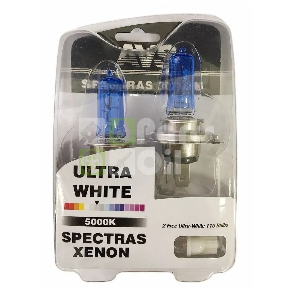 Лампа галогенная AVS Spectras A07249S H4 12V 6575W, 2 шт.