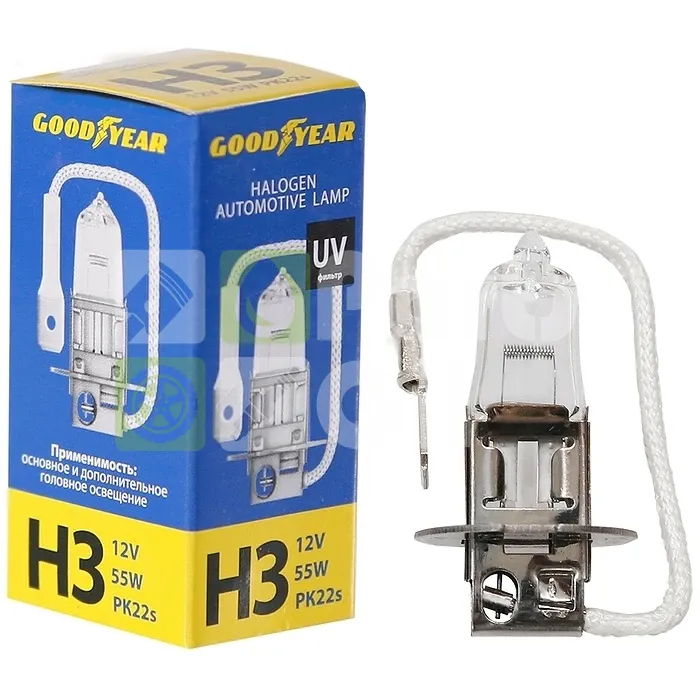 Лампа галогенная GoodYear GY013120 H3 12V 55W, 1