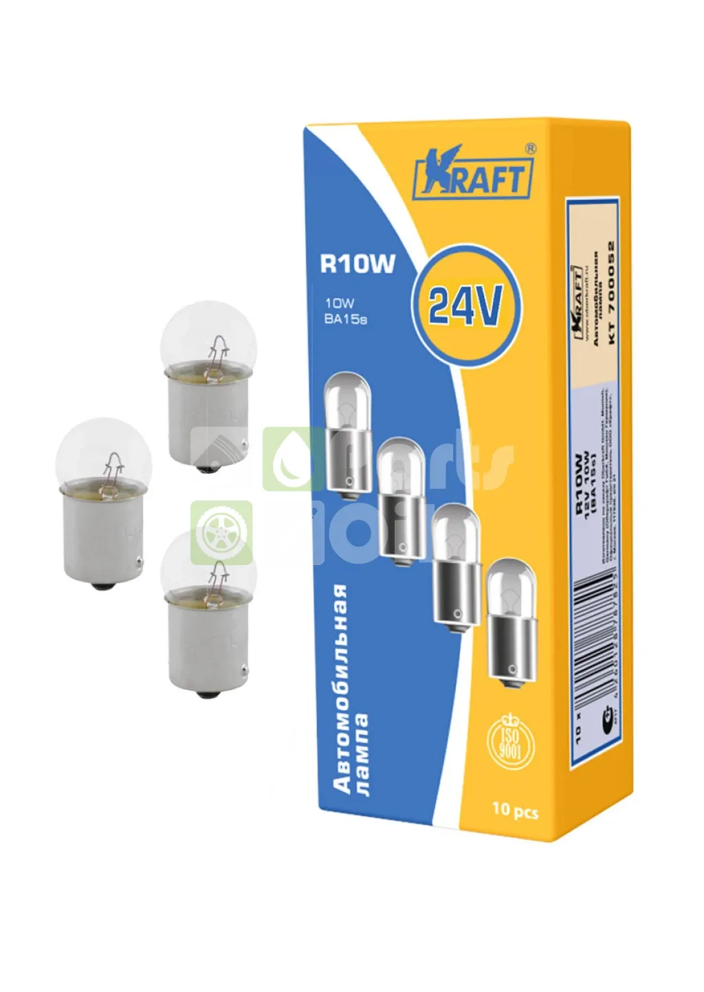 Лампа подсветки Kraft KT 700053 R10W 24V 10W, 1
