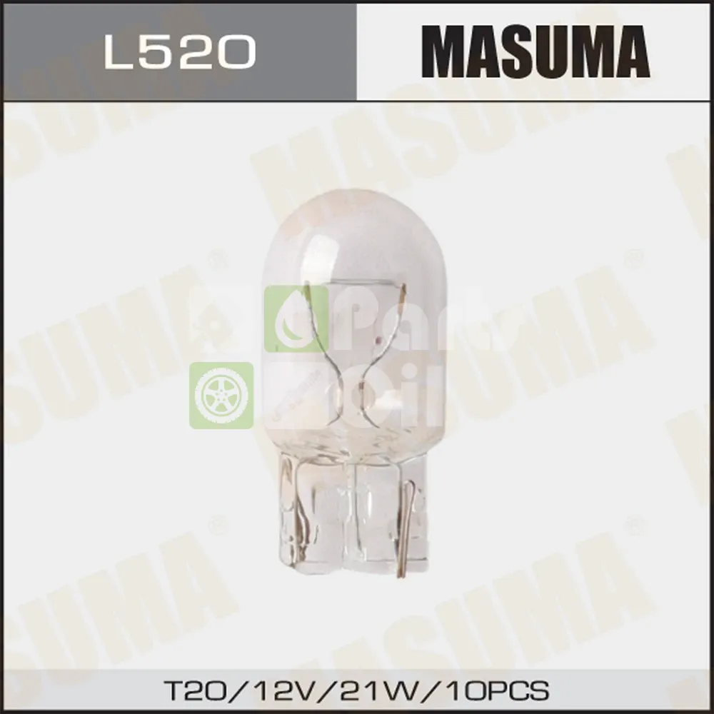Лампа подсветки Masuma L520 W21W 12V 21W T20, бц, 1