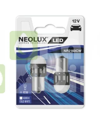 Лампа светодиодная NEOLUX T10 12V, NP2160CW-02B, 2 шт