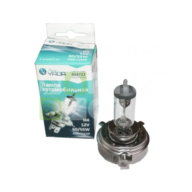 Лампа галогенная Nord YADA Long Life H4 12V 6055W, 1