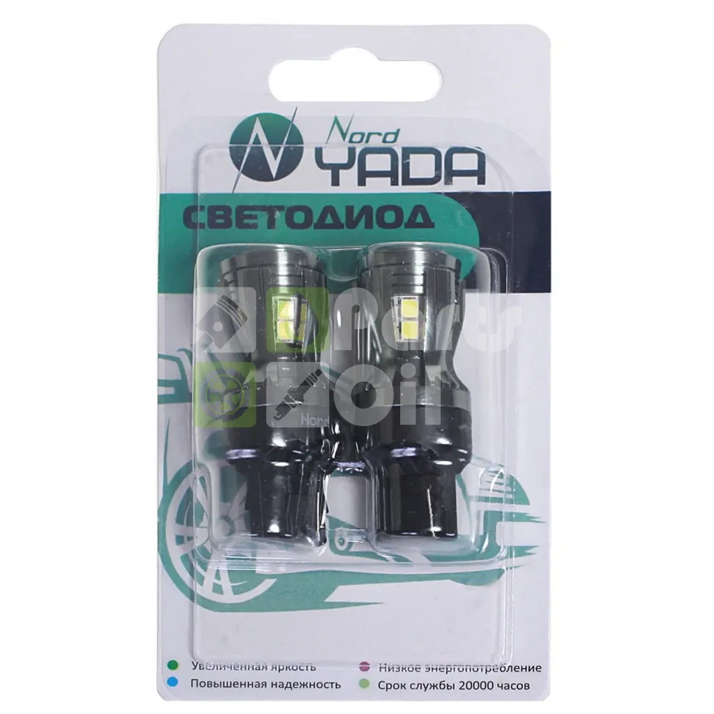 Лампа светодиодная Nord YADA T20 12V 21|5W, 908342, 2 шт