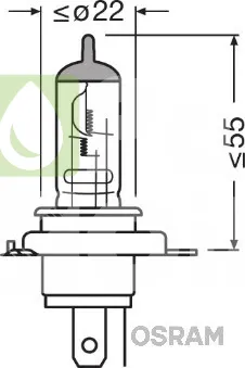 Лампа галогенная Osram 64185, 1