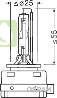 Лампа ксеноновая Osram 66150
