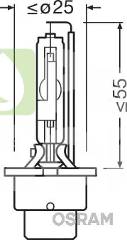 Лампа ксеноновая Osram 66450