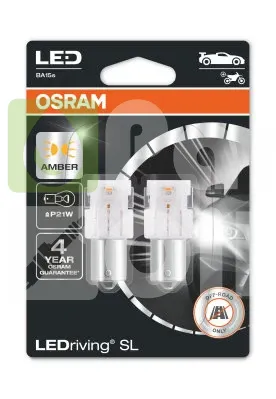 Лампа светодиодная Osram W21|5W 12V, 7515DWP-02B, 2 шт