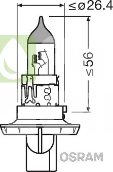 Лампа галогенная Osram 9008