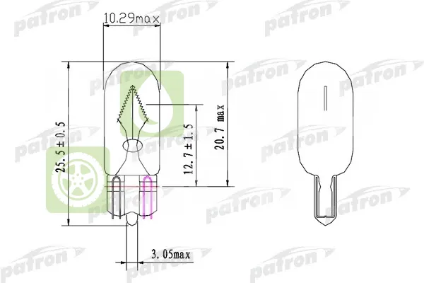 Лампа подсветки Patron PLWY5W