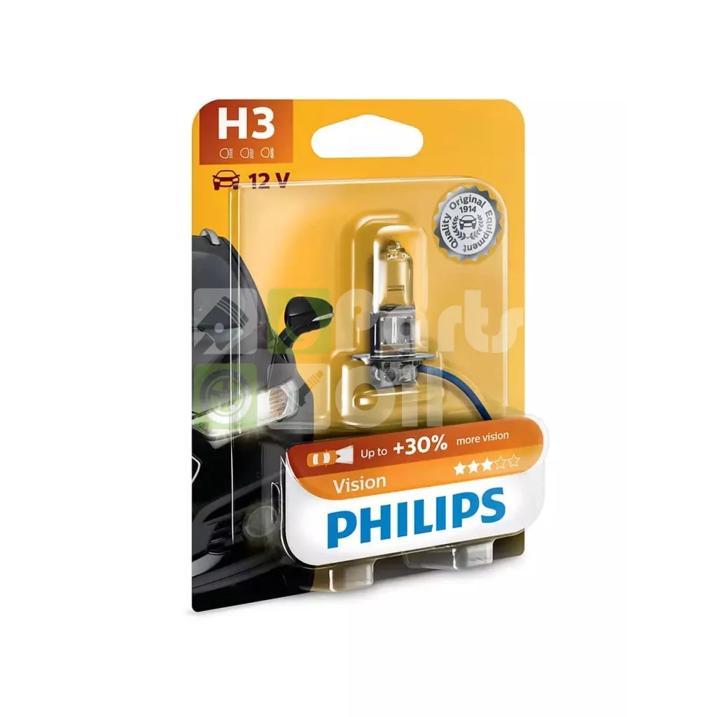 Лампа галогенная Philips Vision H3 12V 55W, 1