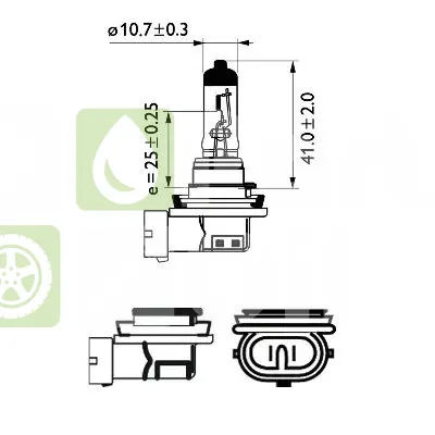 Лампа галогенная Philips 12362LLECOB1 H11 24V 55W, 1