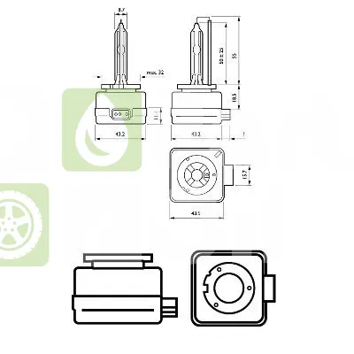 Лампа ксеноновая Philips 85415WHV2C1