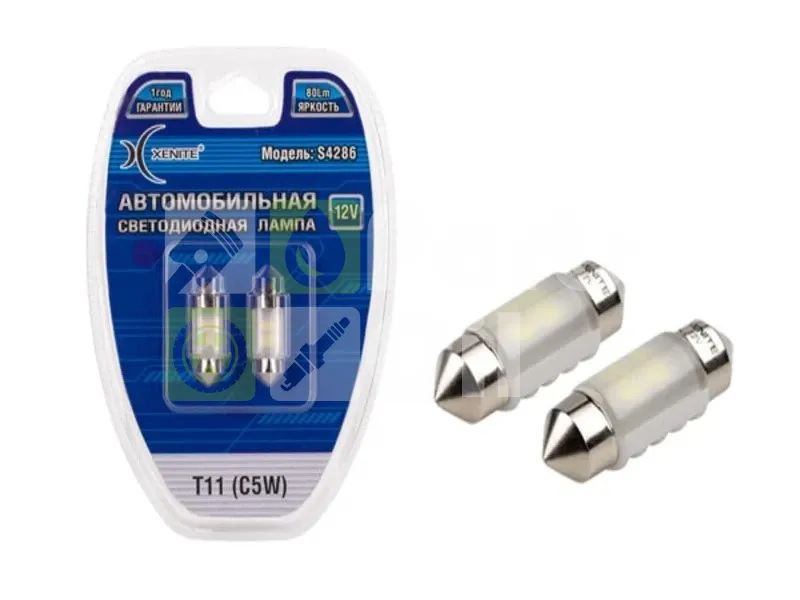 Лампа светодиодная Xenite S4286 1009483 C5W 12V, 2 шт.