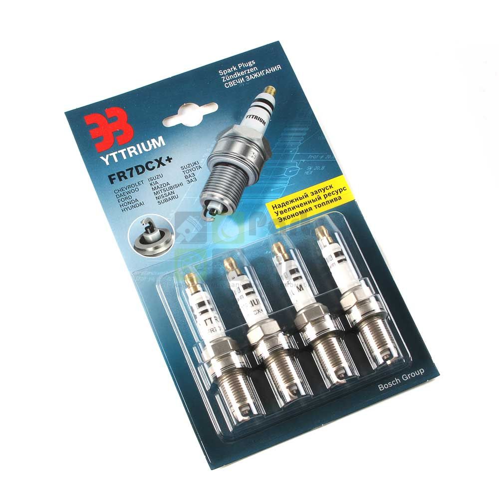 Свечи зажигания YTTRIUM FR7DCX+ 2112 4 шт F01H7B01466R7-4PCE