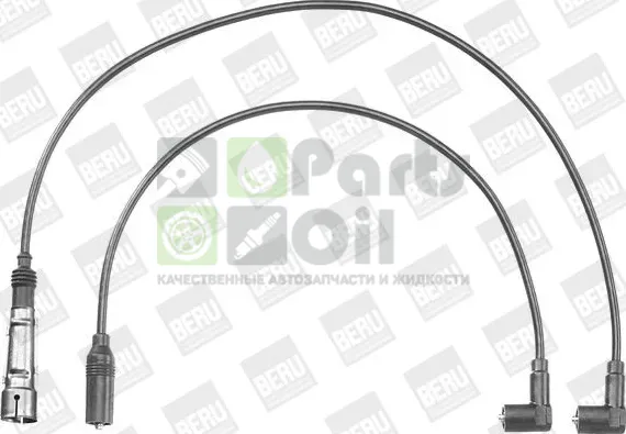 Высоковольтные провода провода зажигания комплект Beru для Volkswagen Golf III 1991-1999. Артикул ZEF1150