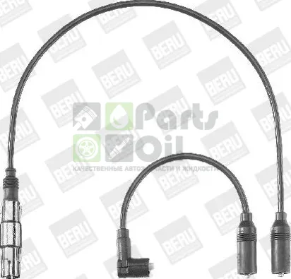 Высоковольтные провода провода зажигания комплект Beru для Volkswagen Passat B5 1996-2000. Артикул ZEF1223